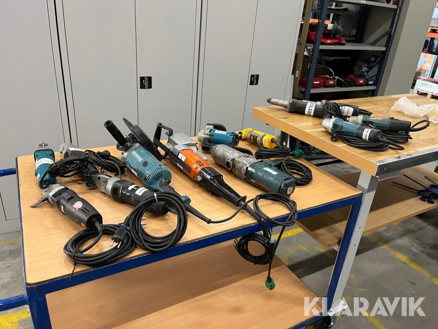 Elværktøj diverse 13 styk