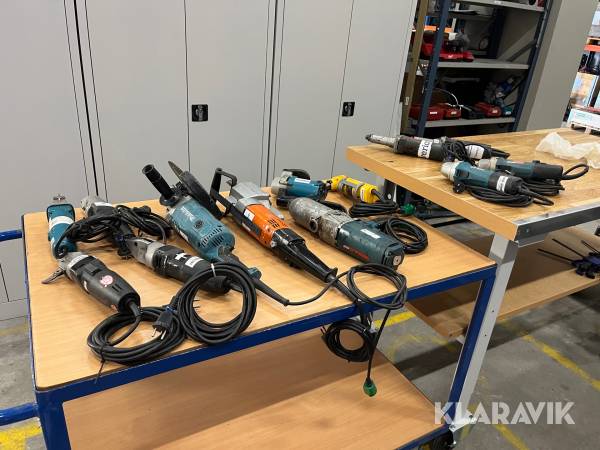 Elværktøj diverse 13 styk