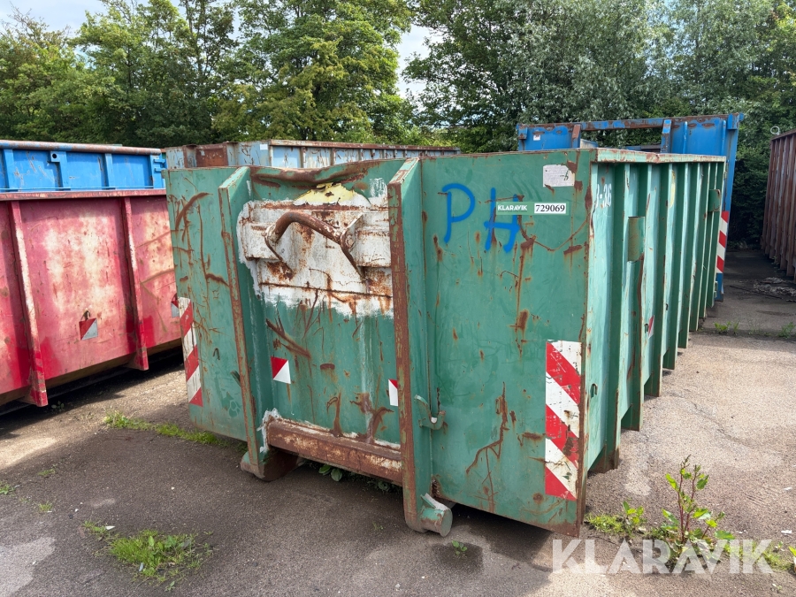 Åben stålcontainer Skibby Jensen Smede A/S Type 18