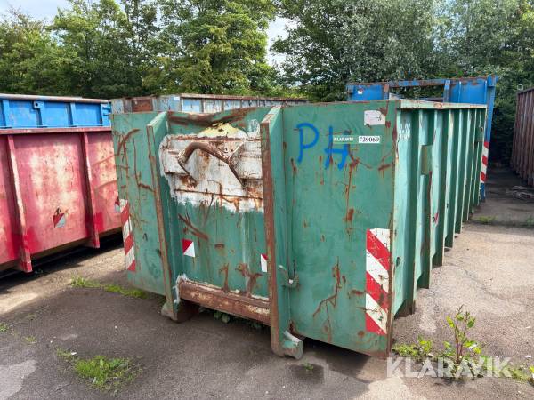 Åben stålcontainer Skibby Jensen Smede A/S Type 18