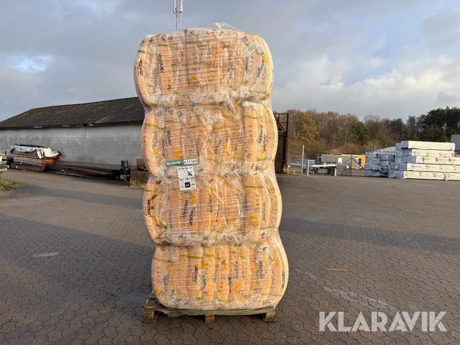 Isoleringsbatts glasuld Isover 34 Murfilt 190 mm 58,08 m²