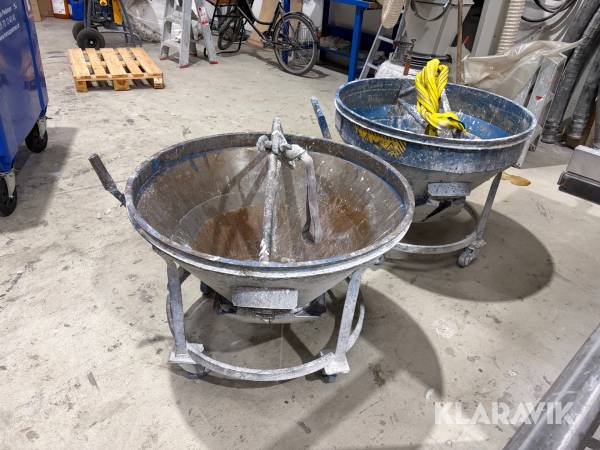 Betonskovl med bundtømning Boscaro C-15 2 styk