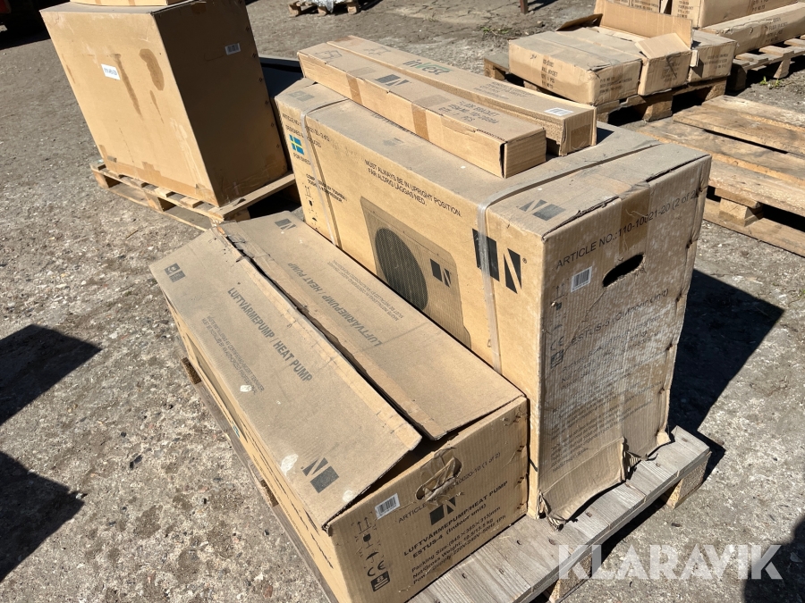 Varmepumpe luft til luft med inderdel og yderdel 1 styk