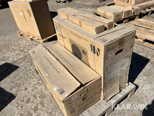 Varmepumpe luft til luft med inderdel og yderdel 1 styk