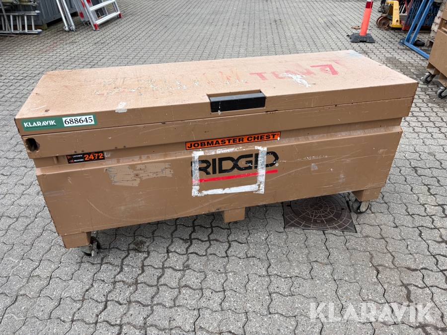 Værktøjs kasse 184x62x108cm RIDGID Jobmaster chest 2472