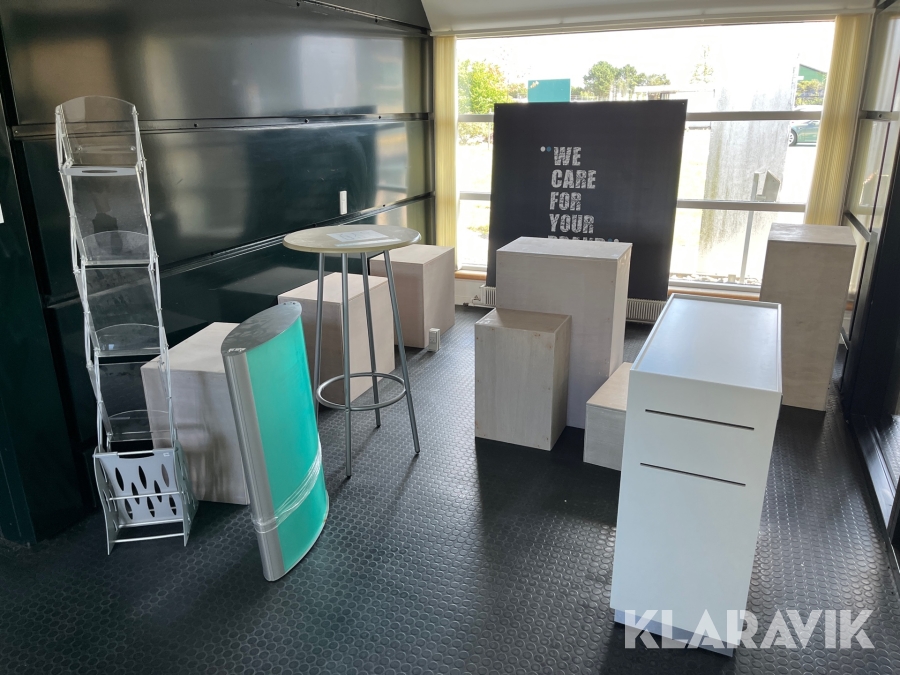 Udstillingskasser med mere