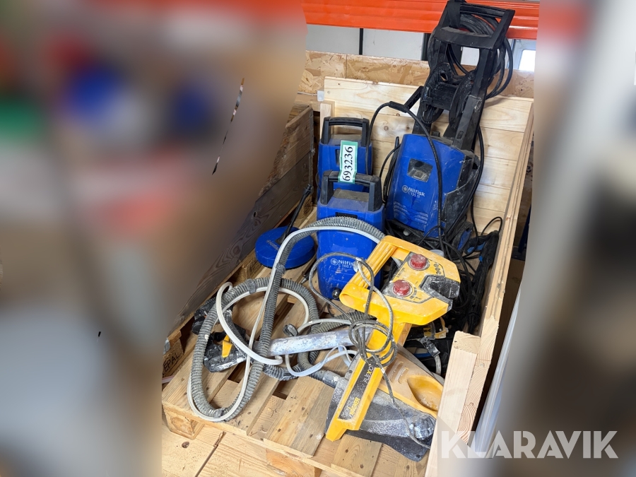 Højtryksrensere og malersprøjte Nilfisk og Wagner 4 styk