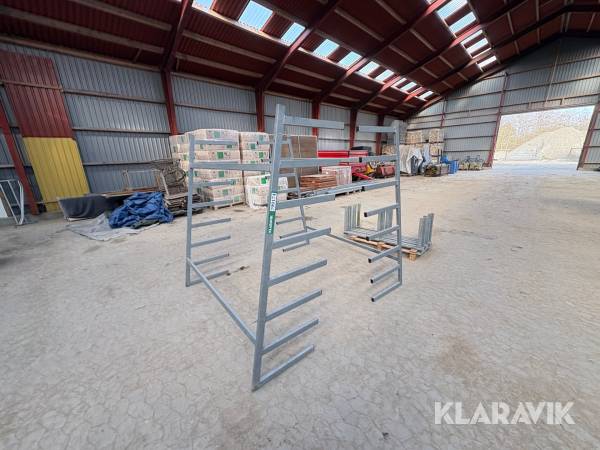 Stål/gren reoler 2 styk