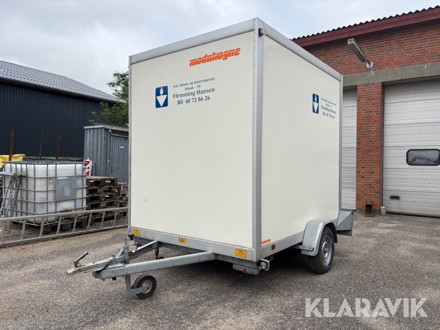 Toilet- og badeskur Modulvogntog