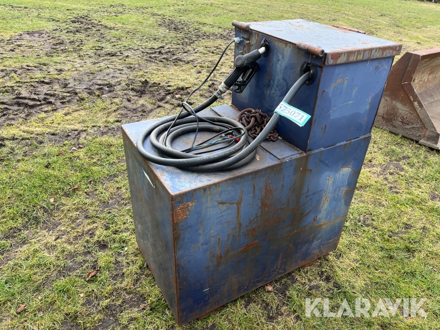 Dieseltank Thyholm Olieservice 450 Liter - med pumpe