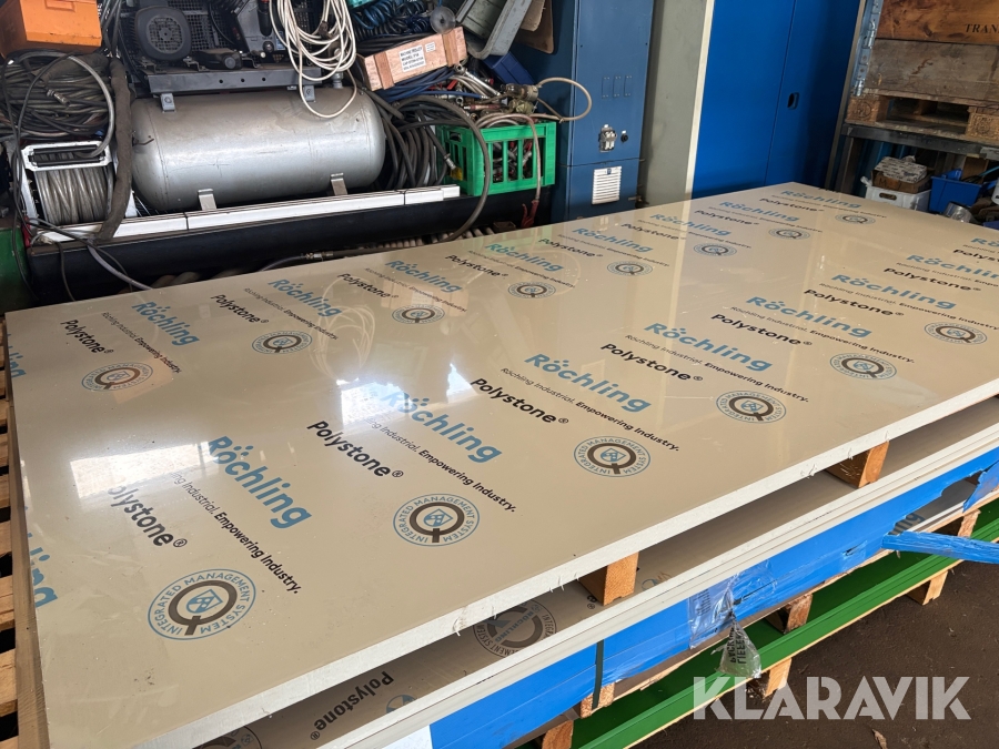 Plastplade Röchling P-Grau – 1 styk
