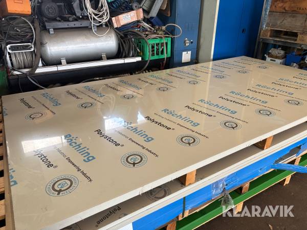 Plastplade Röchling P-Grau – 1 styk