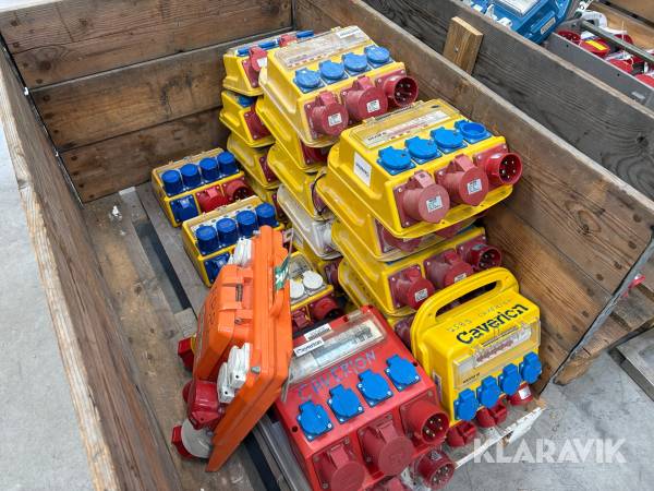 Byggestrømstavler  21 styk