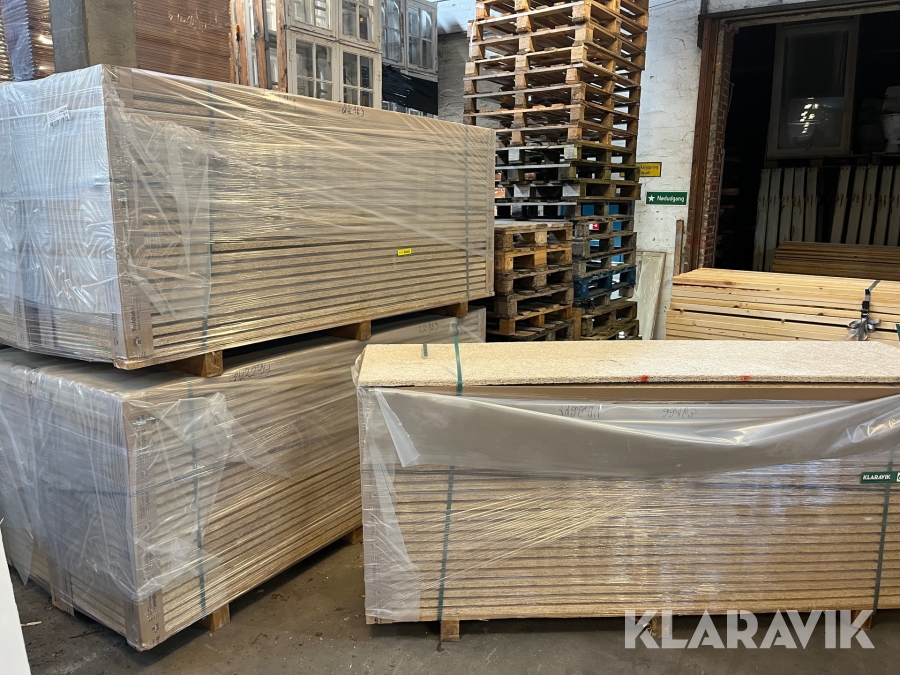 Akustikplader Troldtekt  lys ultrafin natur 5 paller - 154kvm