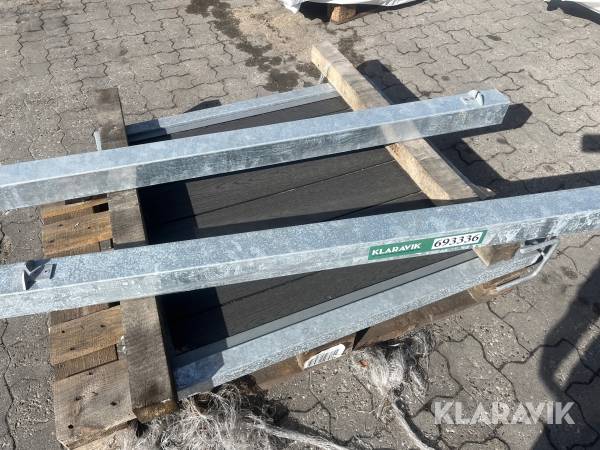 Galvaniseret havelåge 1 styk