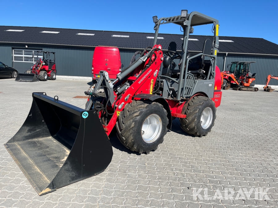 Minilæsser Weidemann 1160 plus med skovl
