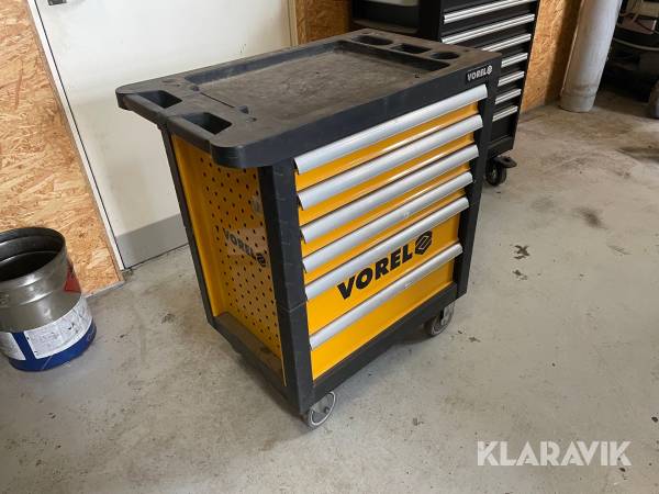 Værkstedsvogn Vorel med værktøj
