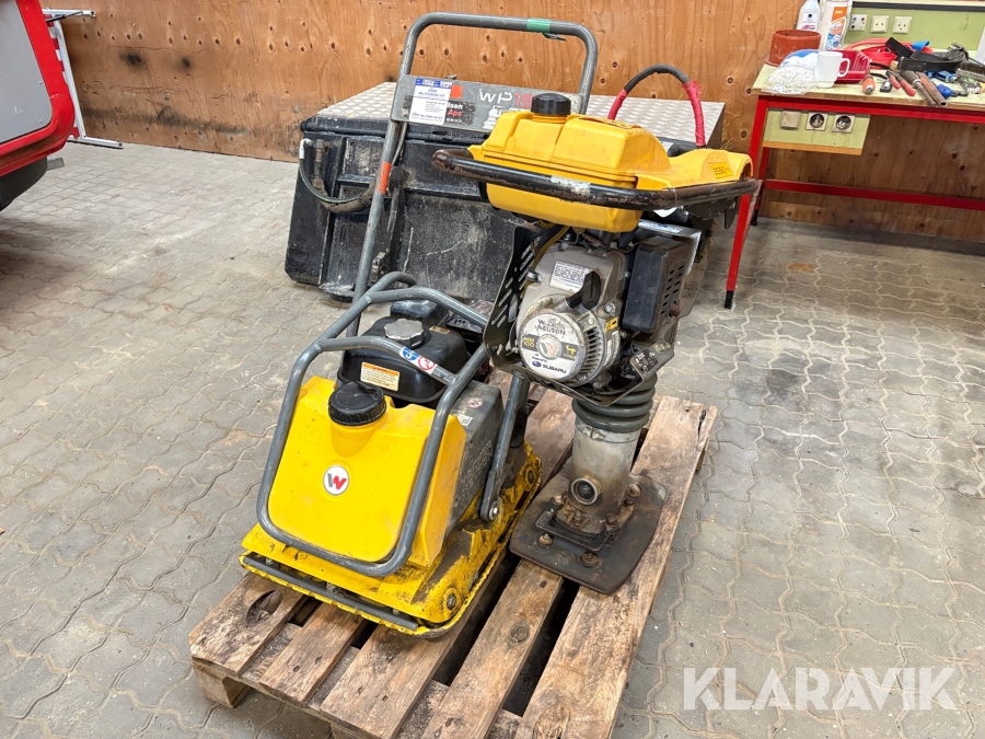Pladevibrator og Jordloppe Wacker Neuson WP1550Aw /BS50-4s