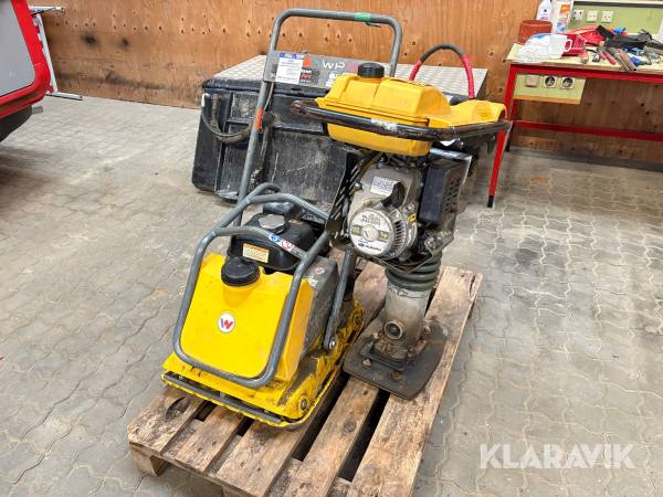 Pladevibrator og Jordloppe Wacker Neuson WP1550Aw /BS50-4s