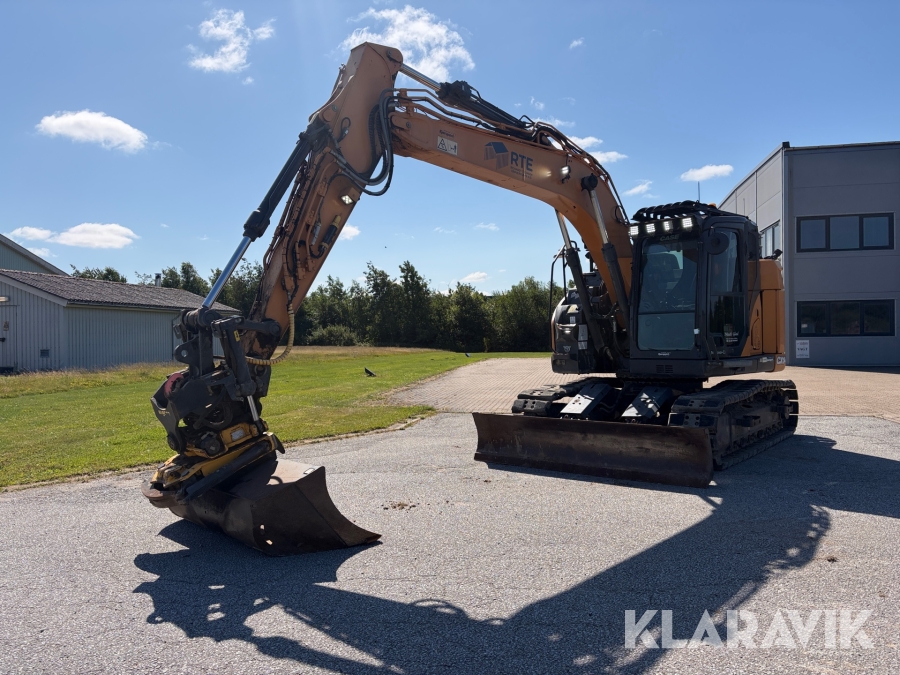 Gravemaskine Case CX145D SR med Rototilt, 3D GPS, centralsmøring og tilbehør