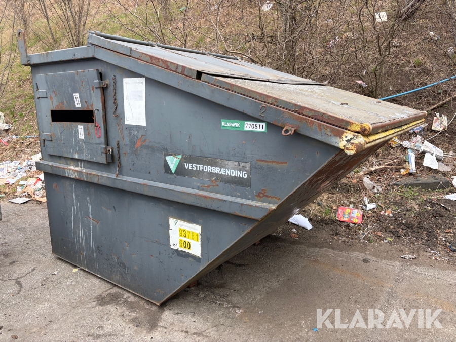 Affaldscontainer / lukket container VIP-8 Ukendt