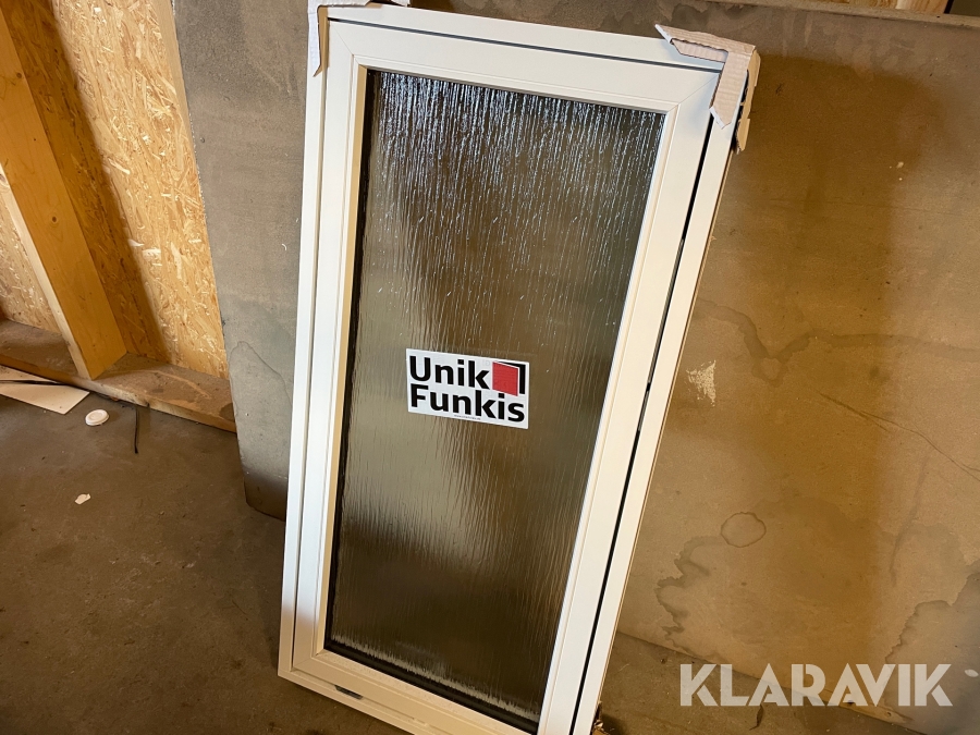 Vindue Unik Funkis Matteret glas Træ/Alu