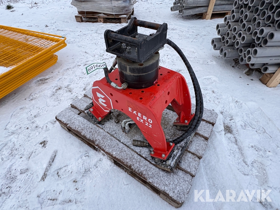 Pladevibrator Exero EX22 hydraulisk til gravemaskine
