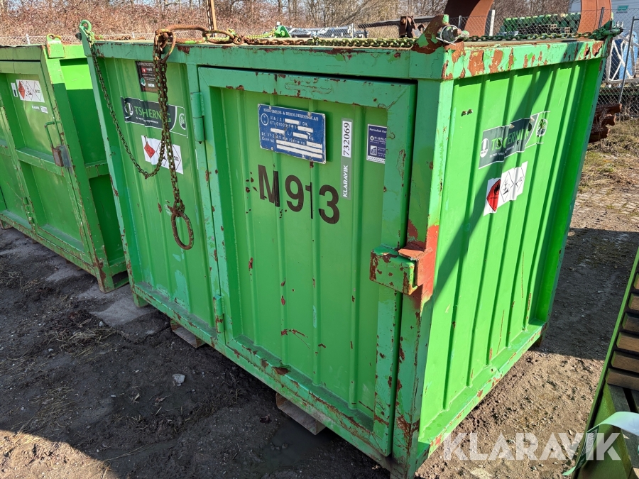 Miljøcontainer Roug med IBC tank