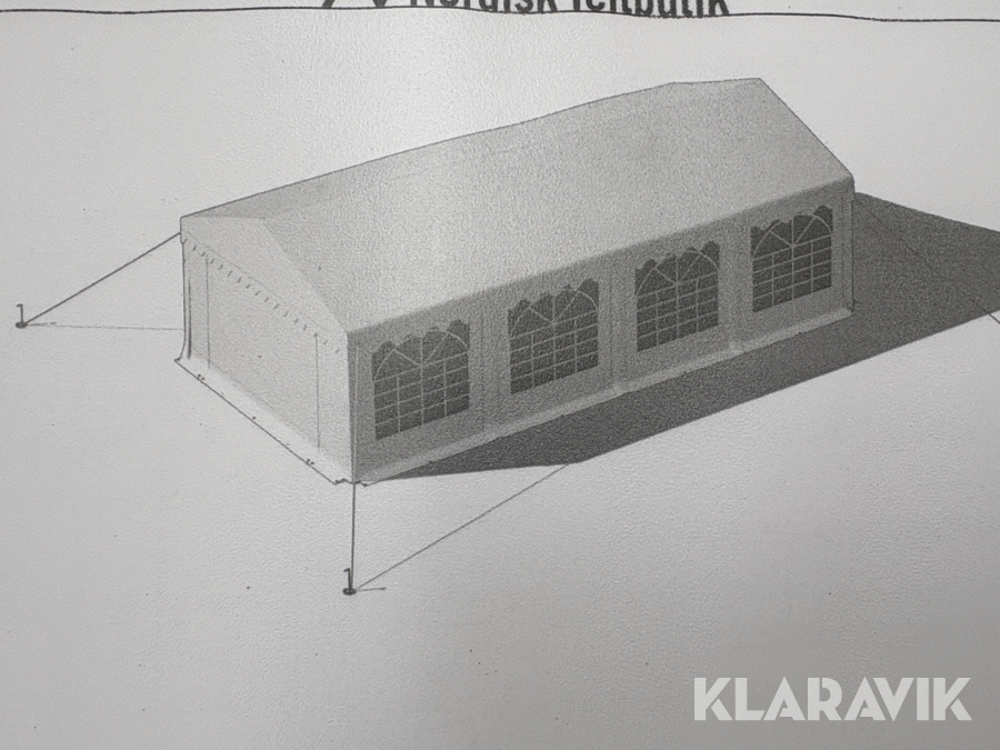 Party telte med bund 4x8 kvm