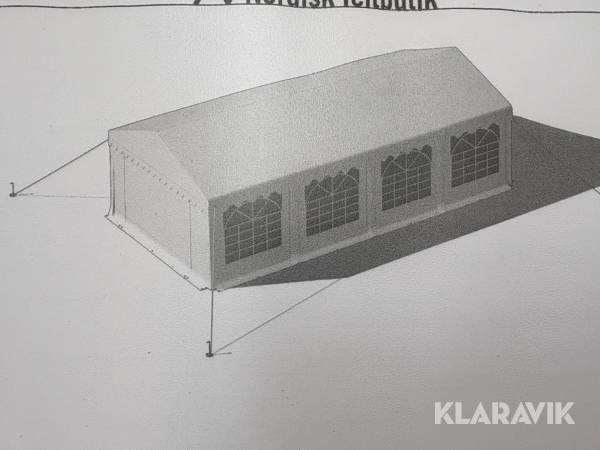 Party telte med bund 4x8 kvm