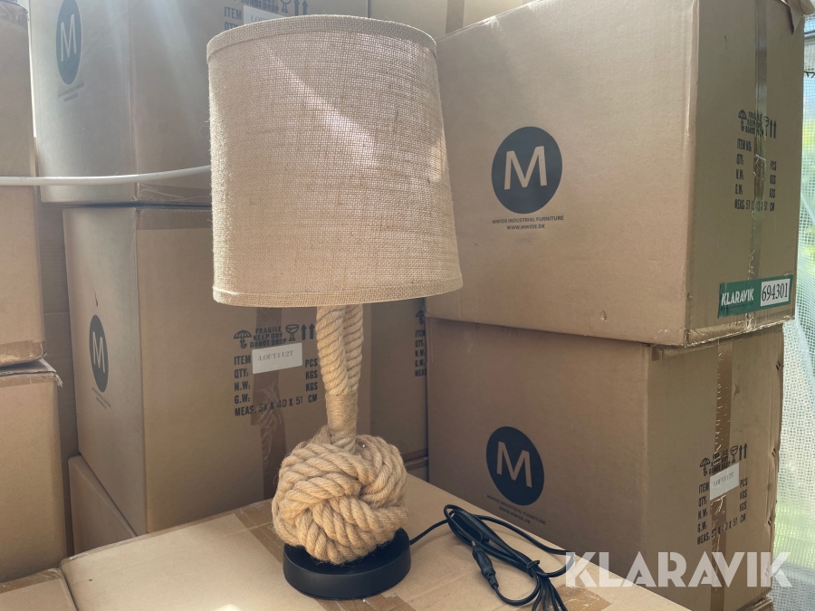 Lamper 14 stk lavet af jern og tov