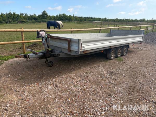 3-akslet tiptrailer med hydraulisk tip Selandia