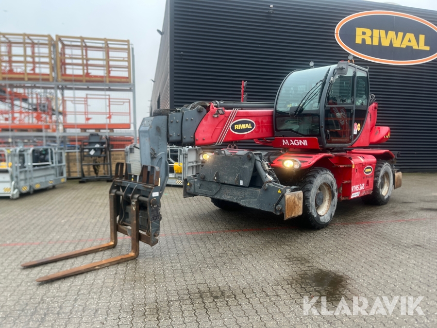Rotations Teleskoplæsser Magni RTH5.26 med Kranspil/Mandskabskurv/Gafler