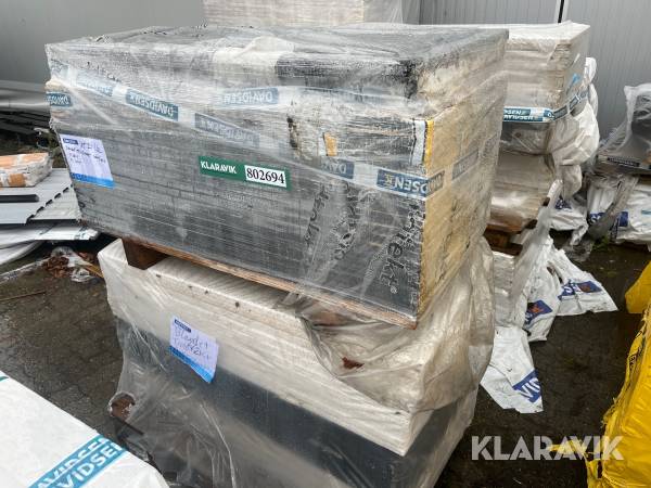 Træbeton Troltekt Sort/Hvid 120x60 2 paller 50plader