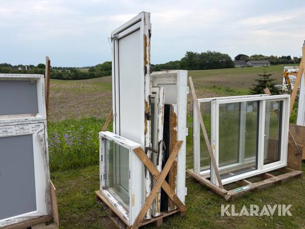 Vinduer Rehau Blandet 5 styk