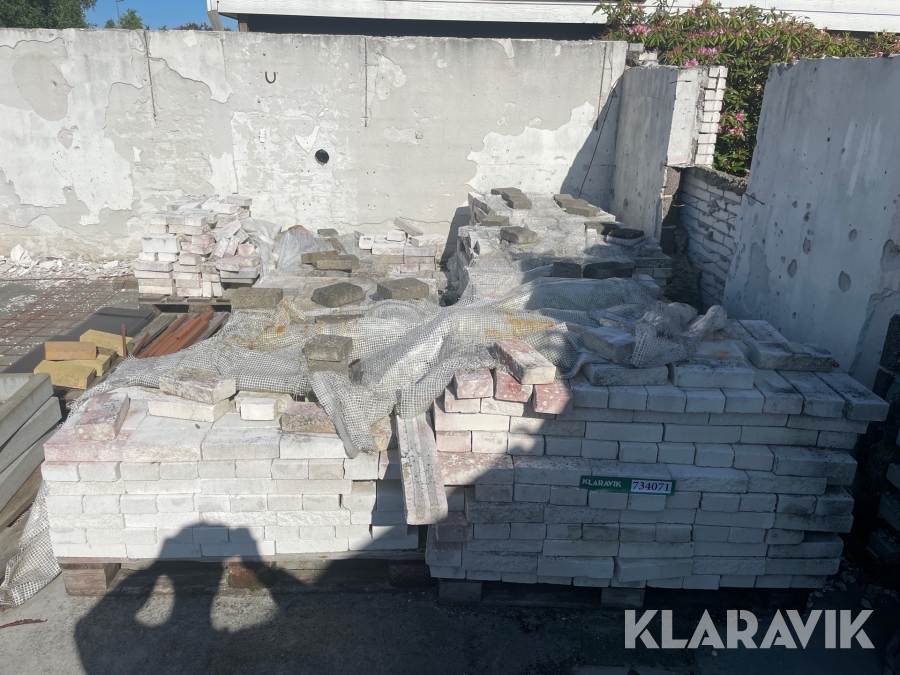 Hvide kalksten / Mursten 1500+ styk