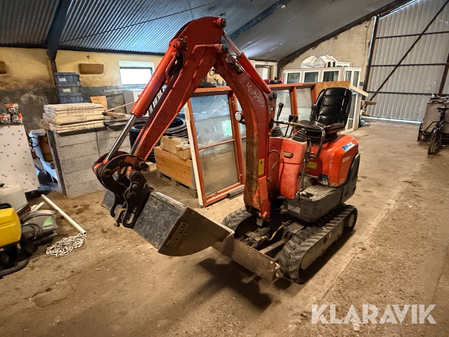 Gravemaskine Kubota K008-3 med Skovlpakke