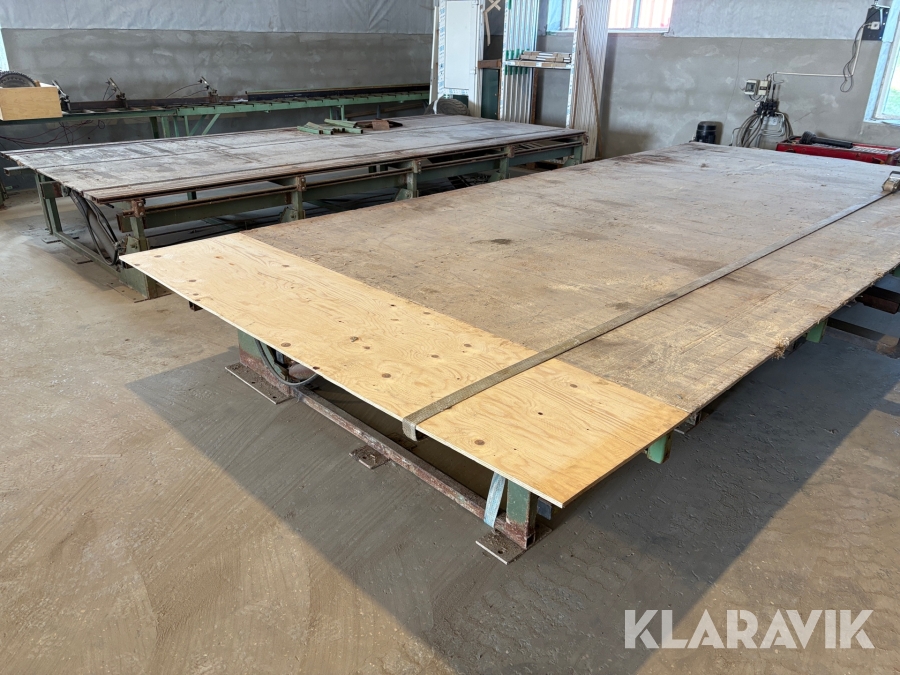 Vendeborde med hydraulik station 2 borde.