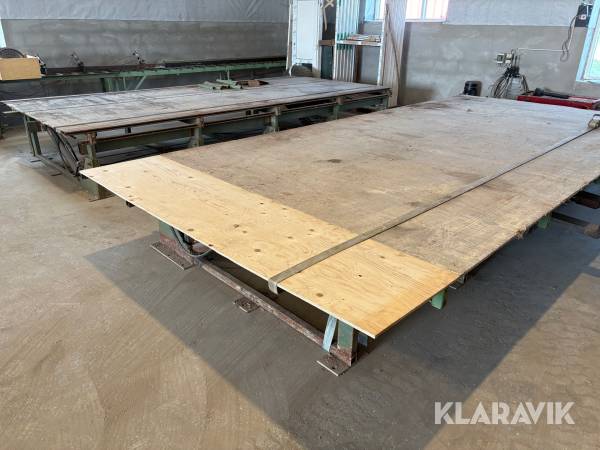 Vendeborde med hydraulik station 2 borde.