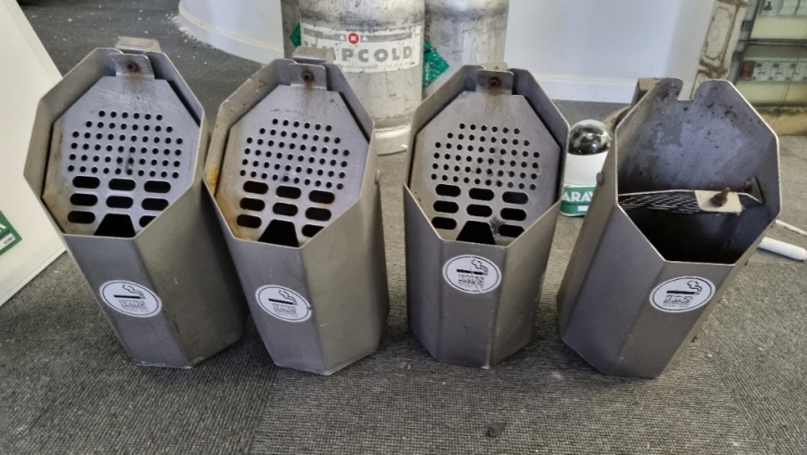 Udendørs askebægre