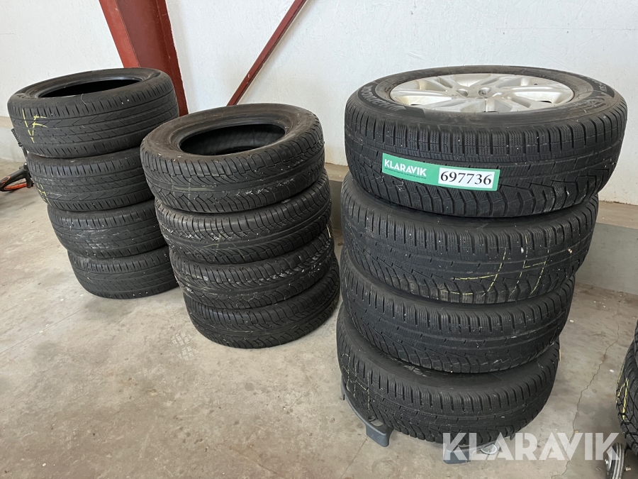 Volvo vinterhjul og løse sommerdæk 12  styk 