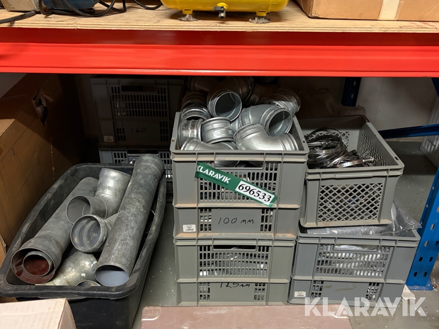 Rørfittings blandet overskud samlet lot