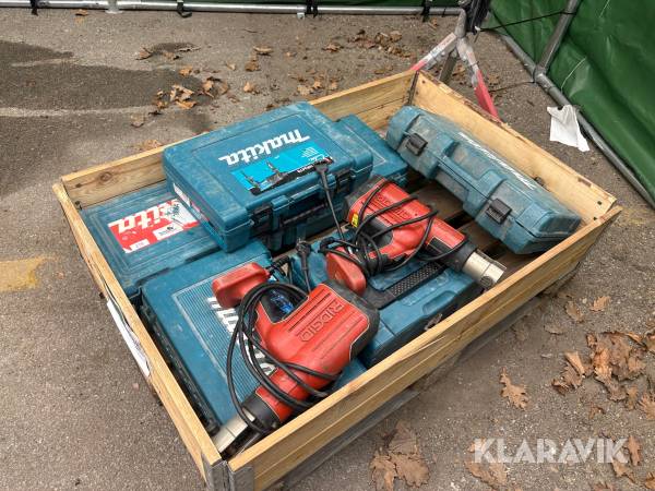 Håndværktøj Makita/Ridgid - 8 styk