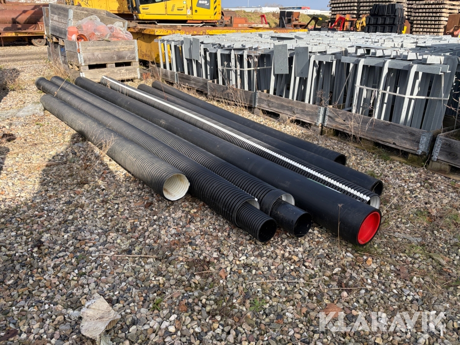 PVC rør blandet 9 styk