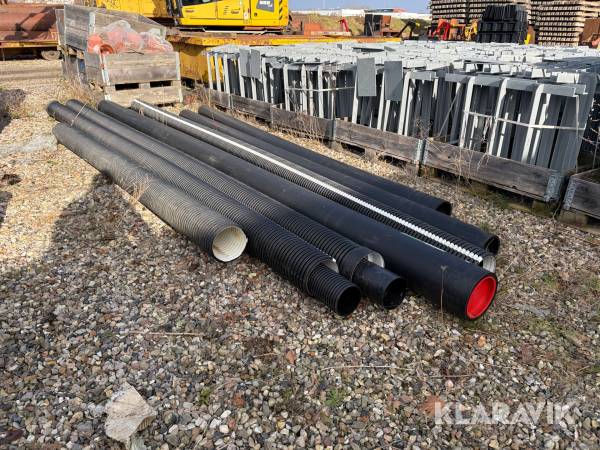 PVC rør blandet 9 styk