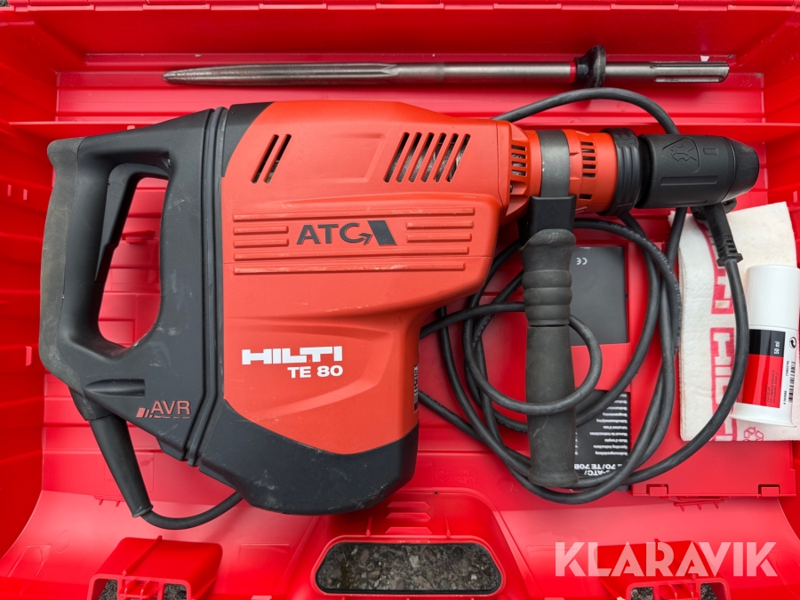 Borehammer Hilti TE80-ATC, Halsnæs, Klaravik auktioner