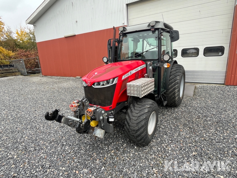 Traktor Massey Ferguson 3708 S med frontlæsser og frontlift 