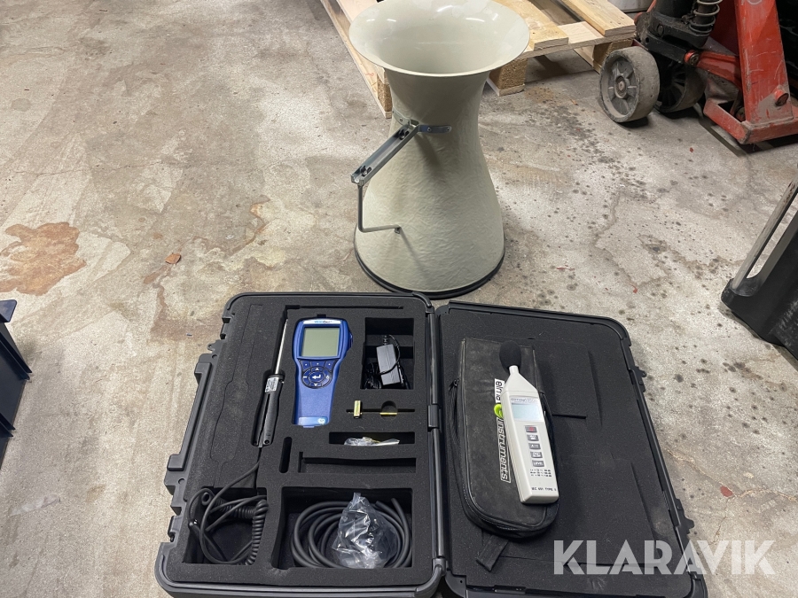 Ventilations måler - lydmåler VelociCalc - Elma