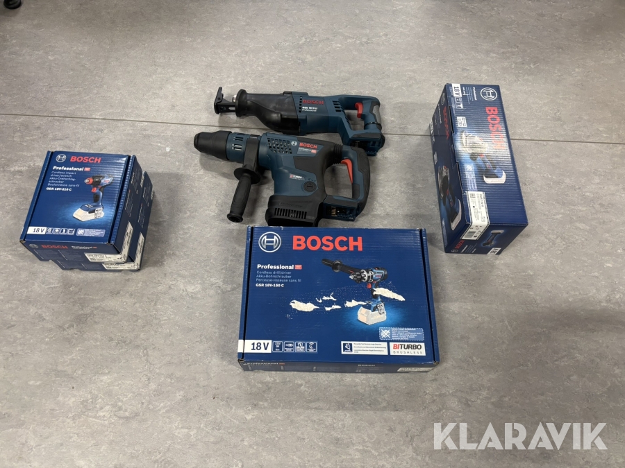 Akku værktøj blandet lot Bosch 6 styk