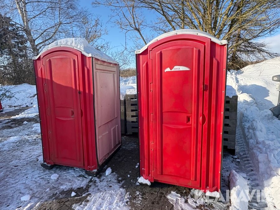 Toiletkabiner 2 styk